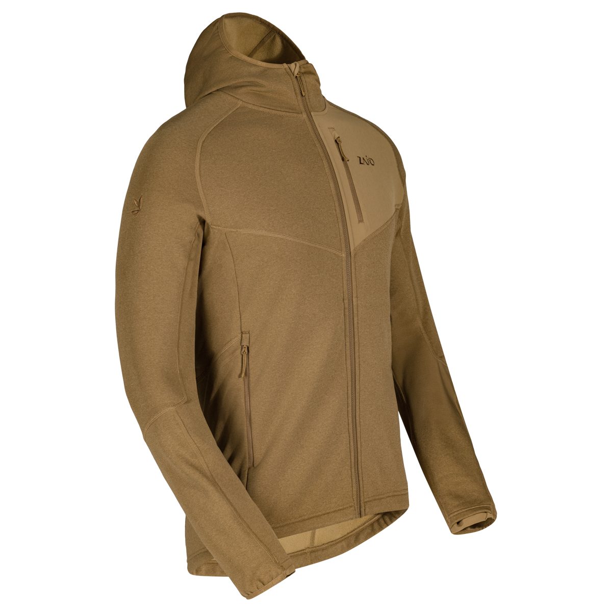 Amiko geacă din fleece cu glugă pentru bărbați, culoare Golden Brown