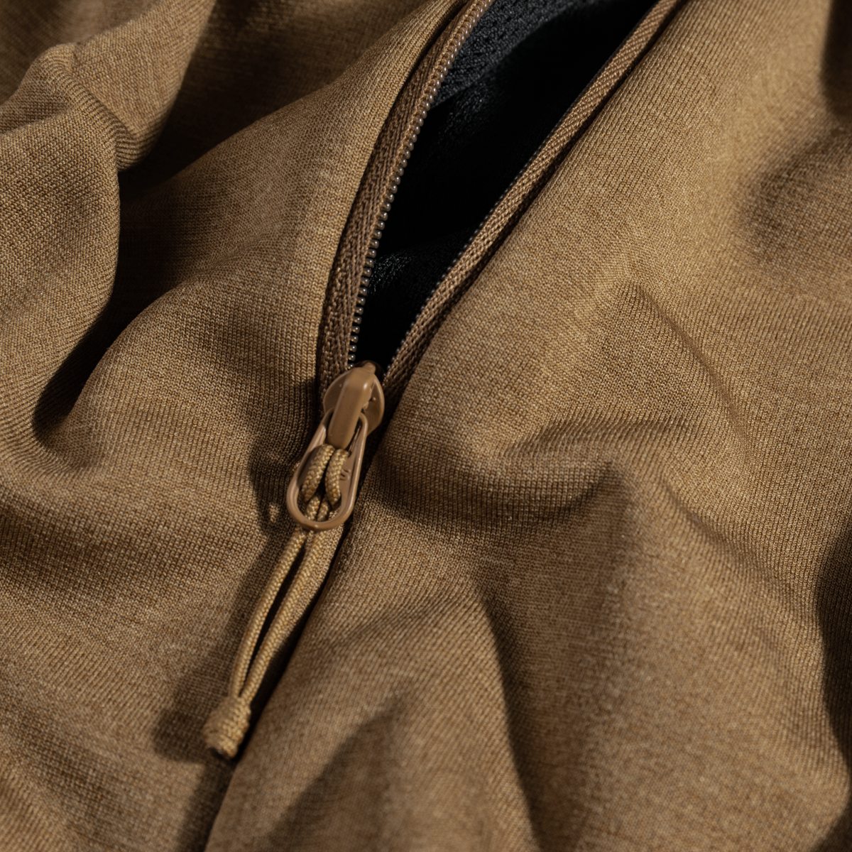 Amiko geacă din fleece cu glugă pentru bărbați, culoare Golden Brown