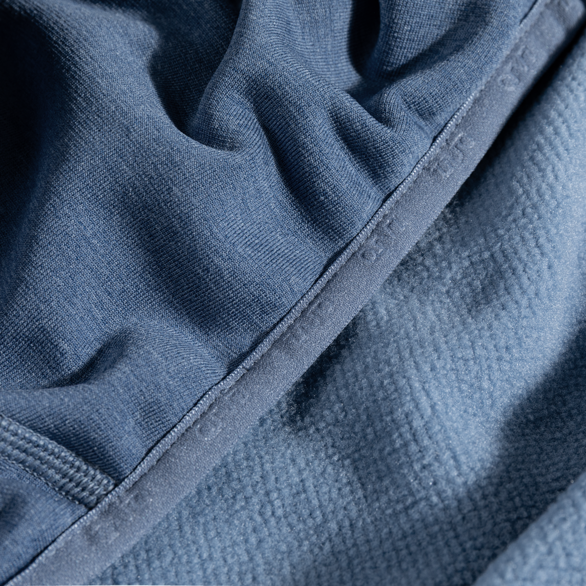 Amiko geacă din fleece cu glugă pentru bărbați, culoare Harbor Blue