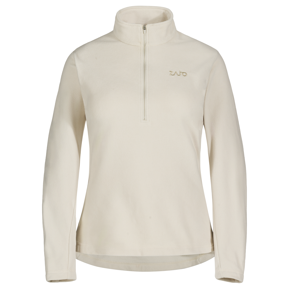 Auro bluză din fleece cu fermoar pentru femei, culoare Light Beige