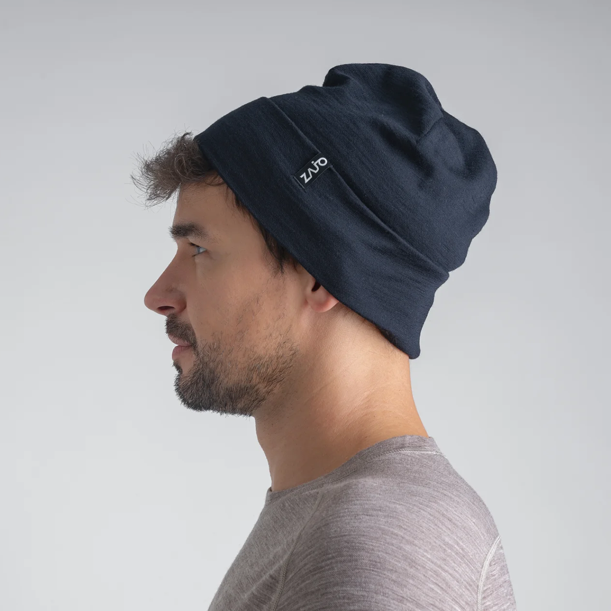 Hejma Merino Slouchy Beanie — Grape Mauve