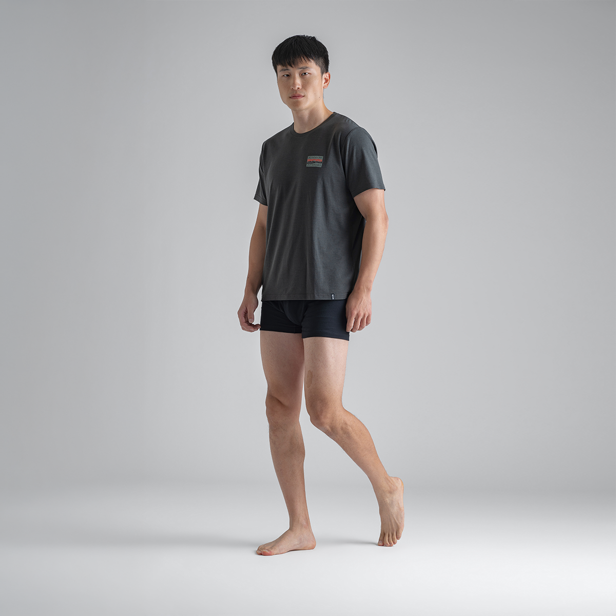 Kora Men's Merino T-shirt — Black Olive