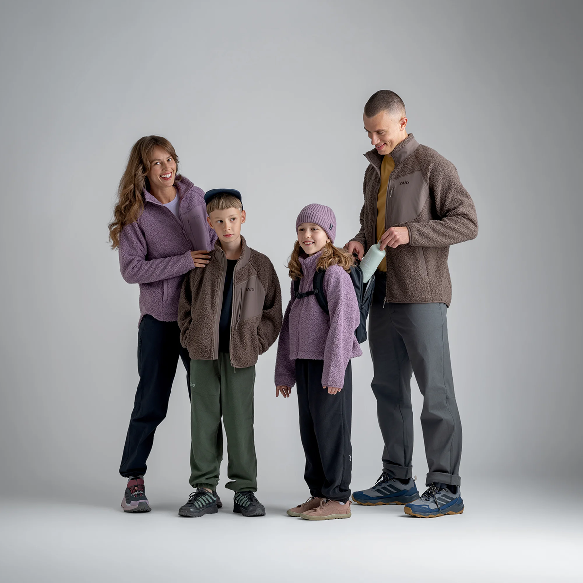 Palpo Kid's Pile Fleece Jacket — Dark Olive