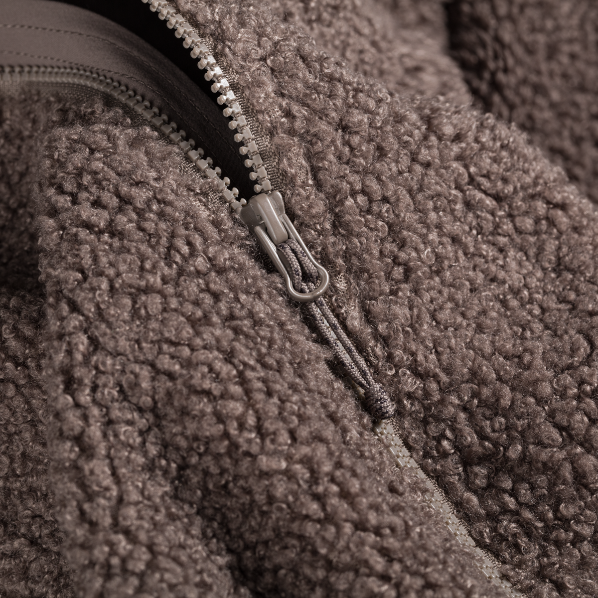 Palpo geacă din fleece Pile pentru femei, culoare Cocoa Brown