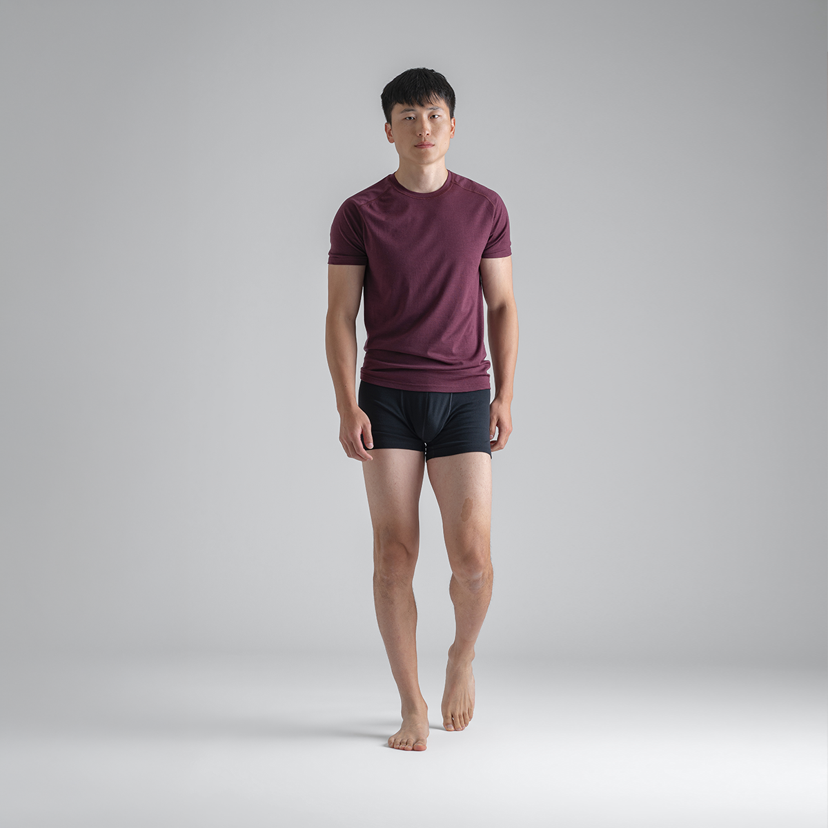 Senti Men's Merino Boxer Briefs — Black