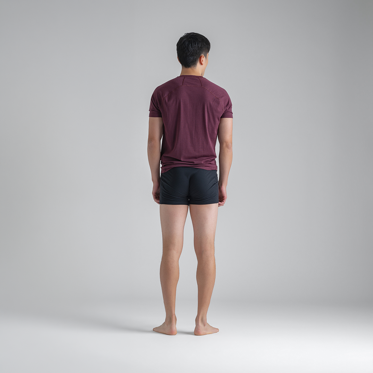 Senti Men's Merino Boxer Briefs — Black