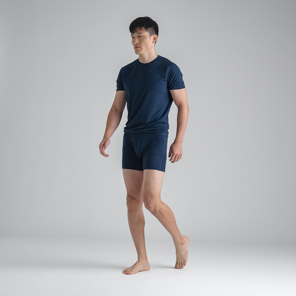 Senti Men's Merino T-shirt — Dark Navy