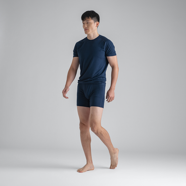 Senti Men's Merino T-shirt — Dark Navy