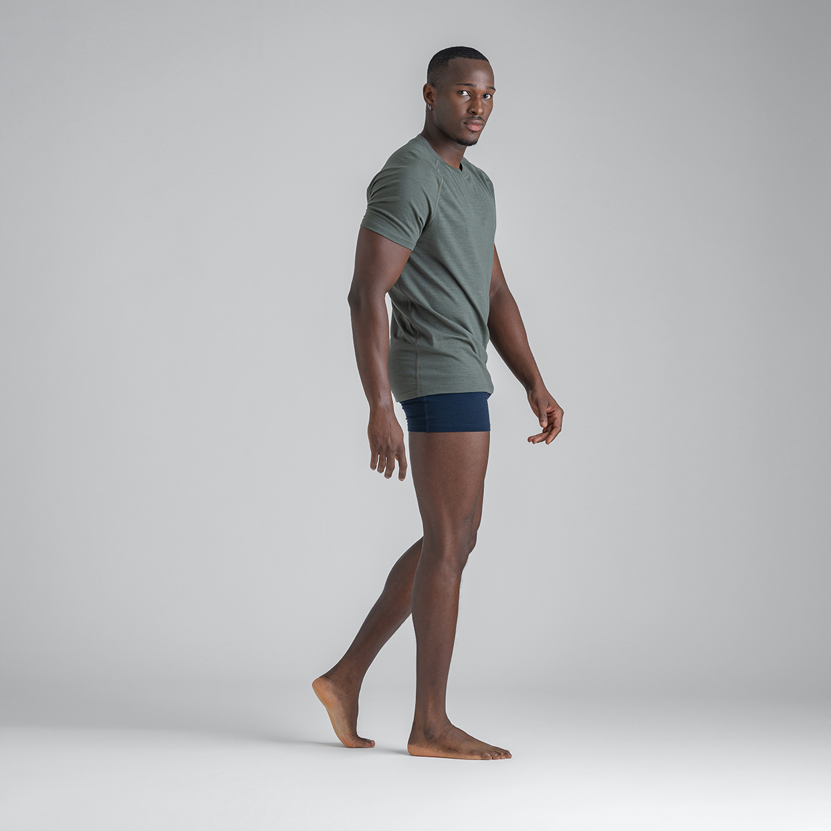 Senti Men's Merino T-shirt — Thyme Green