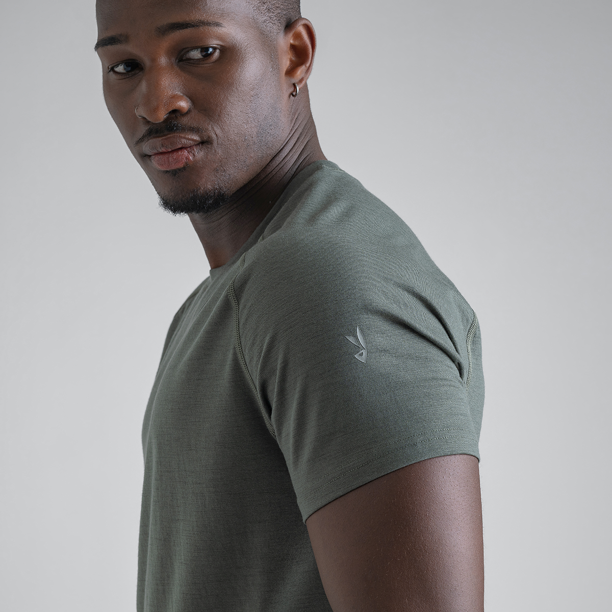Senti Men's Merino T-shirt — Thyme Green