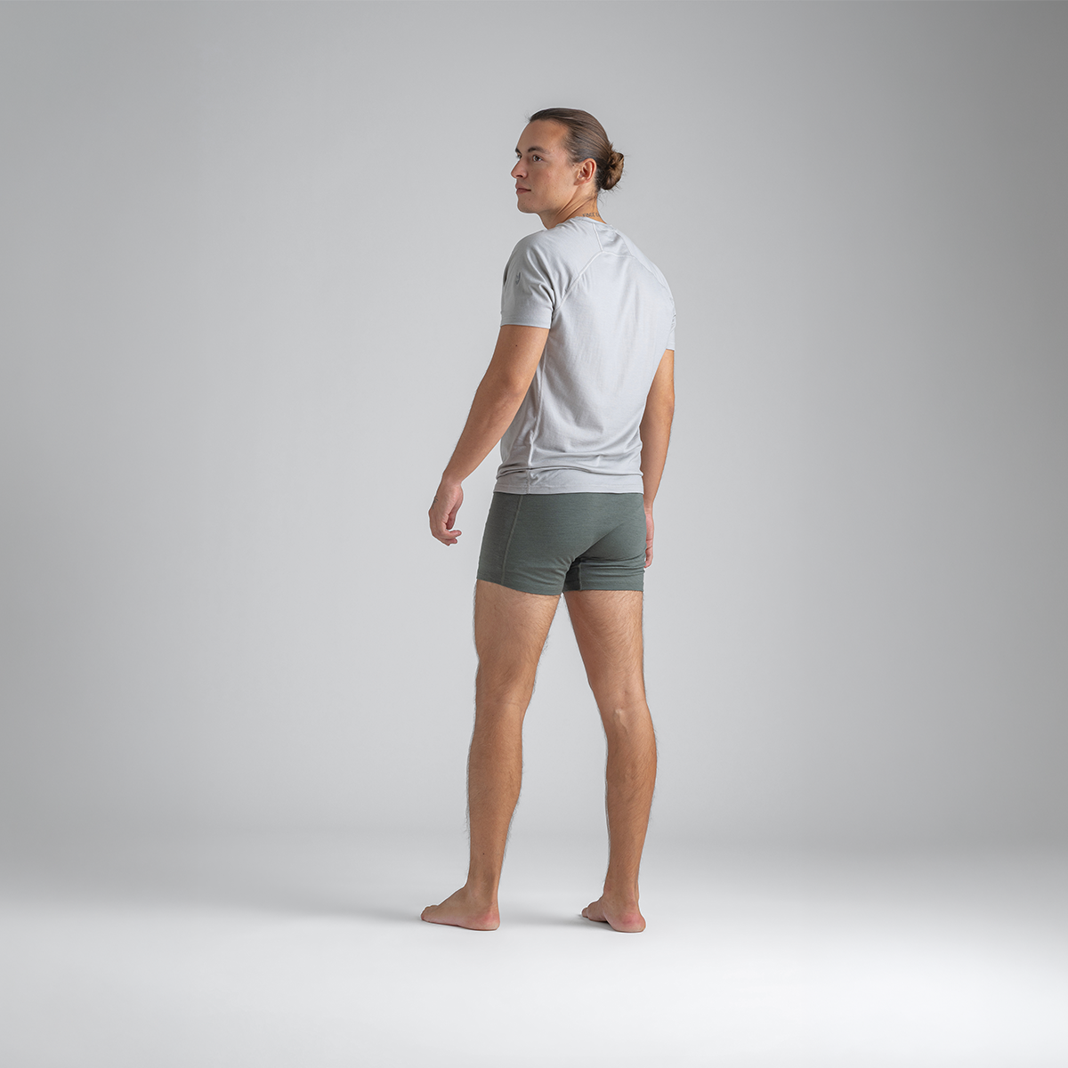 Senti Men's Merino Boxer Briefs — Thyme Green