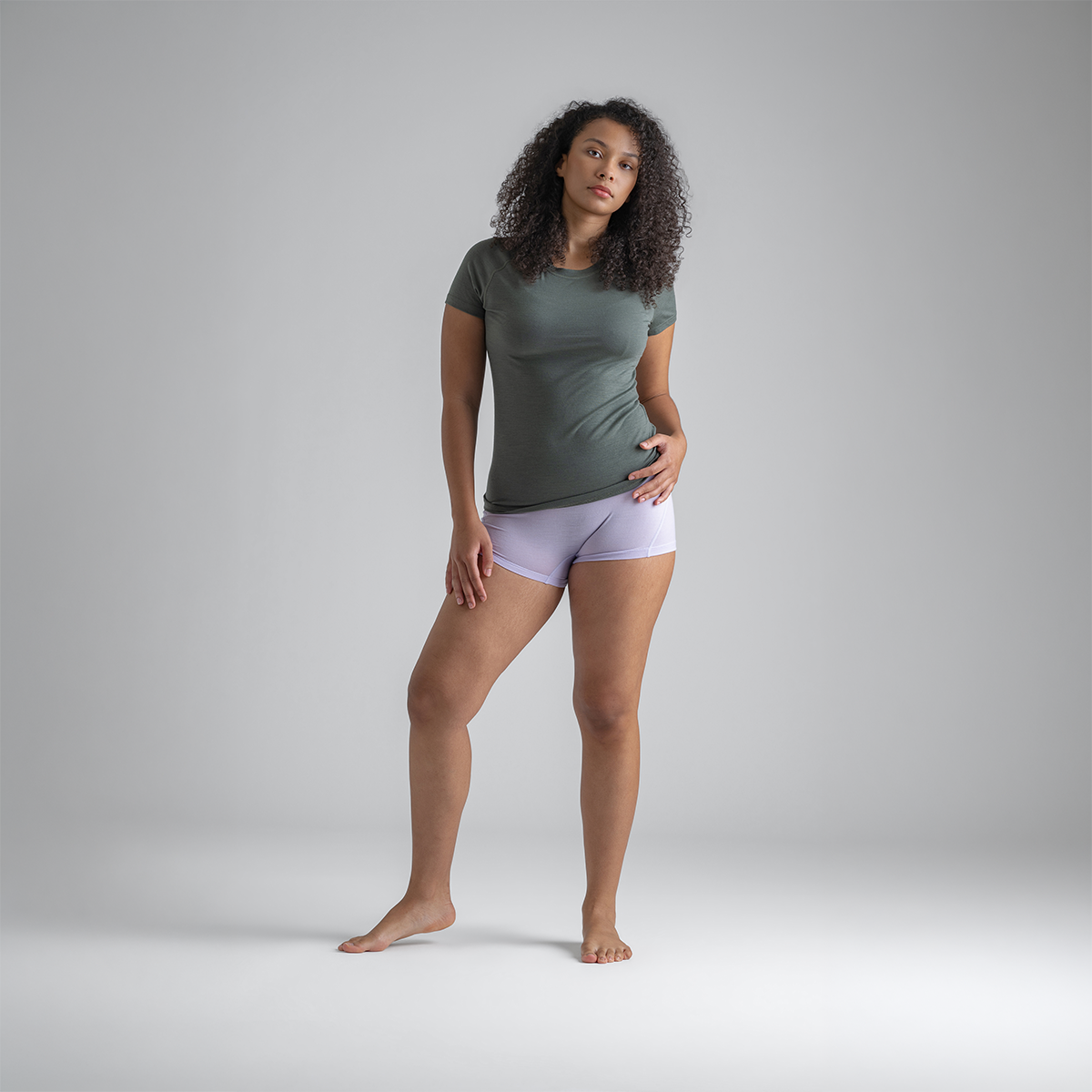 Senti Women's Merino Hot Pants — Lila Haze