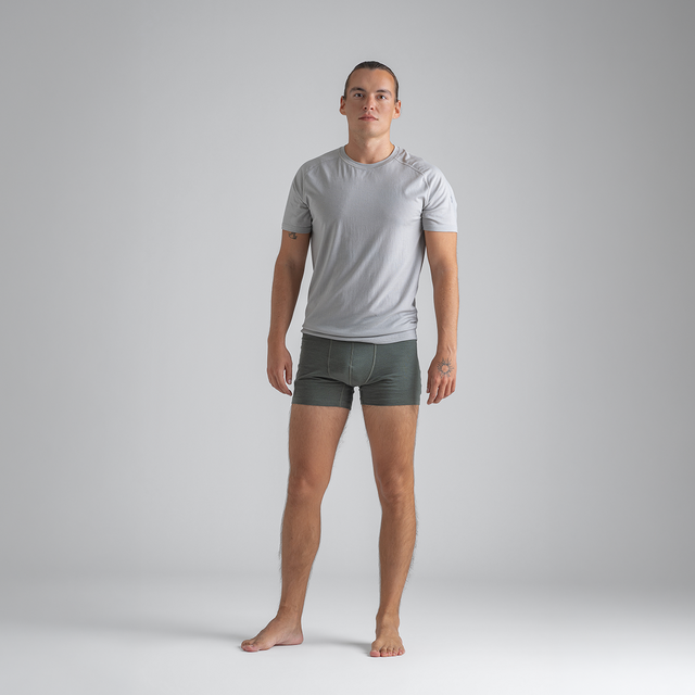 Senti Men's Merino T-shirt — Dove Grey