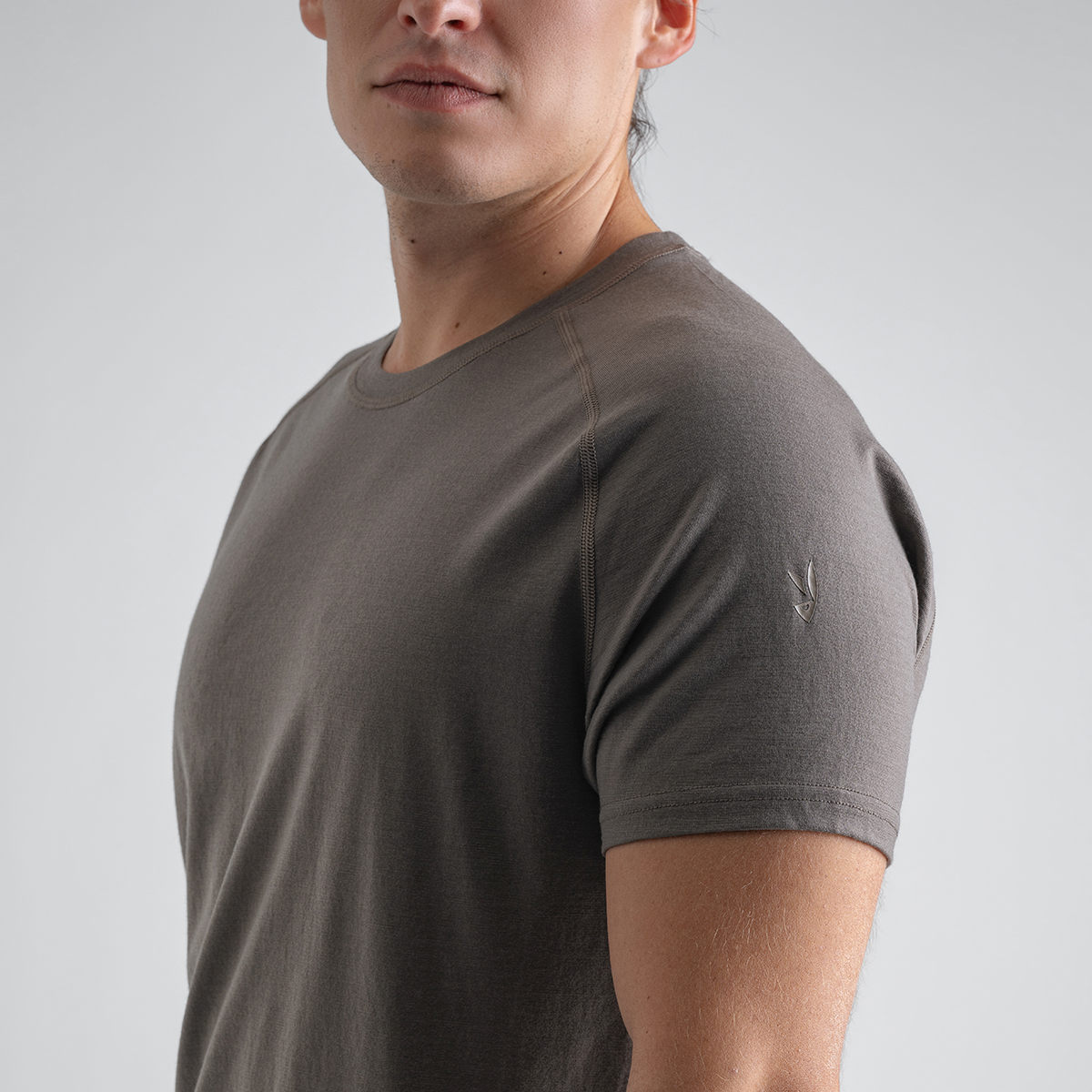 Senti Men's Merino T-shirt — Falcon Grey