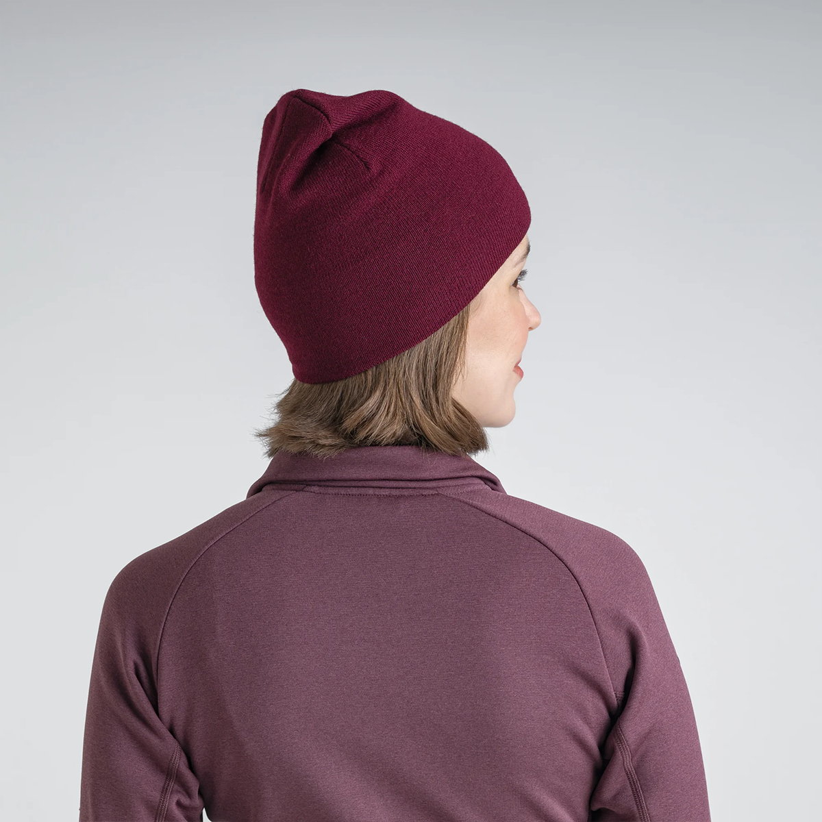 Signo Merino Beanie — Grey Navy
