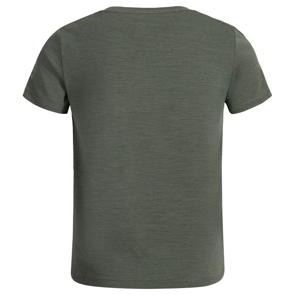 Amo Kid's Merino T-shirt — Thyme Green