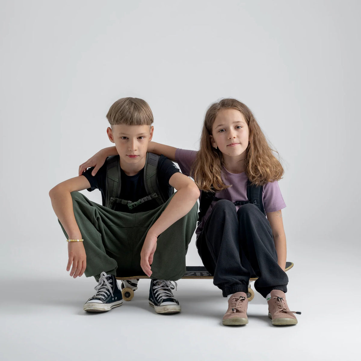 Amo Kid's Merino T-shirt — Light Rose