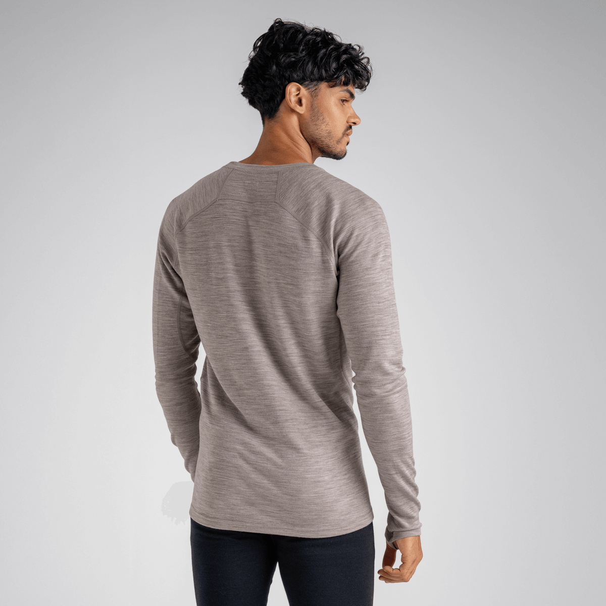 Hejma tricou din lână merinos cu mânecă lungă pentru bărbați