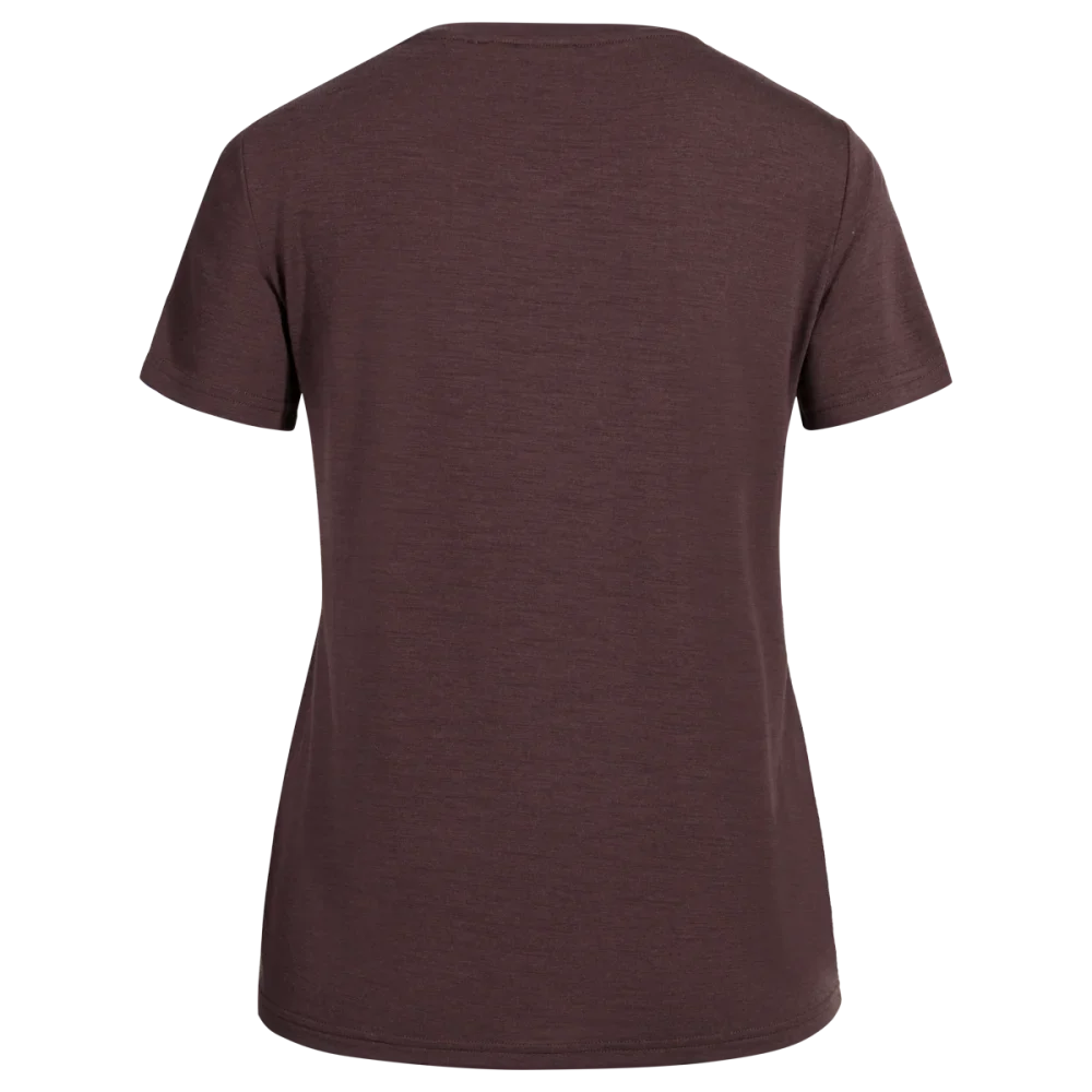 Kora Women's Merino T-shirt — Decadent Red