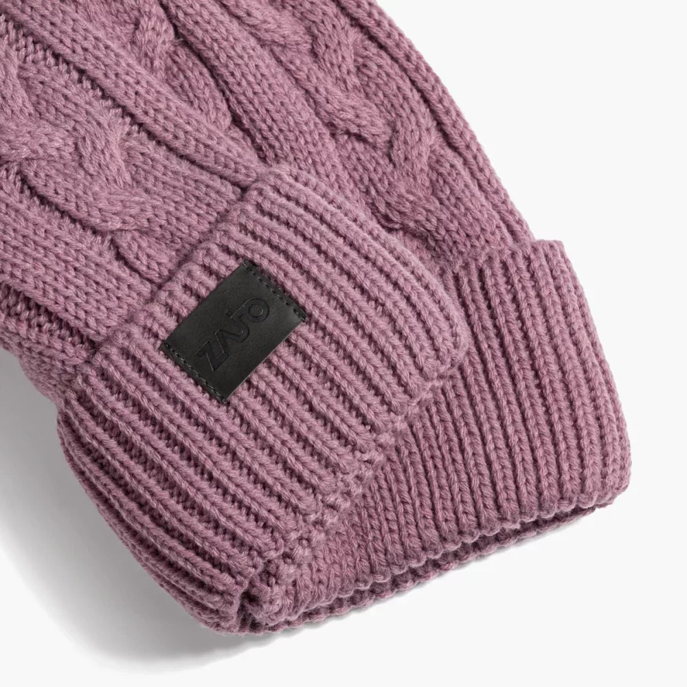 Mola Kid's Beanie — Light Rose