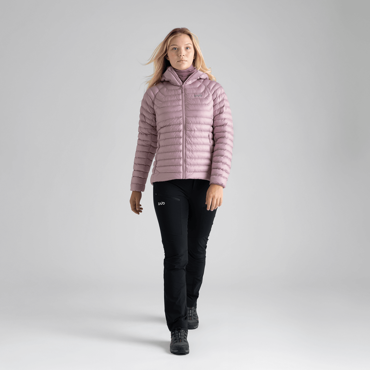 Nubaro Women's Insulated Hooded Jacket — Beige