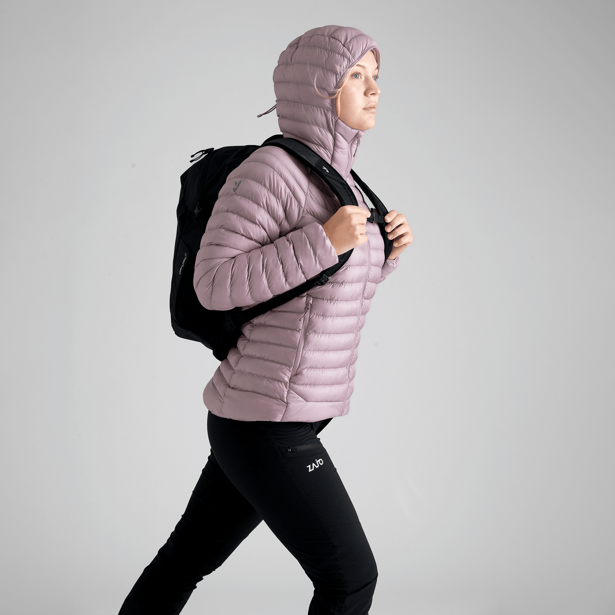 Nubaro Women's Insulated Hooded Jacket — Beige