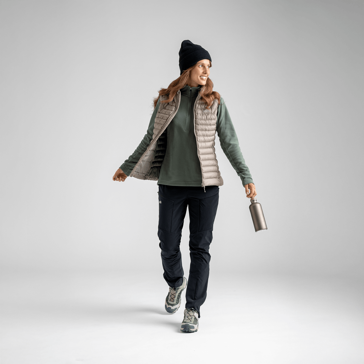 Nubaro Women's Insulated Vest — Beige