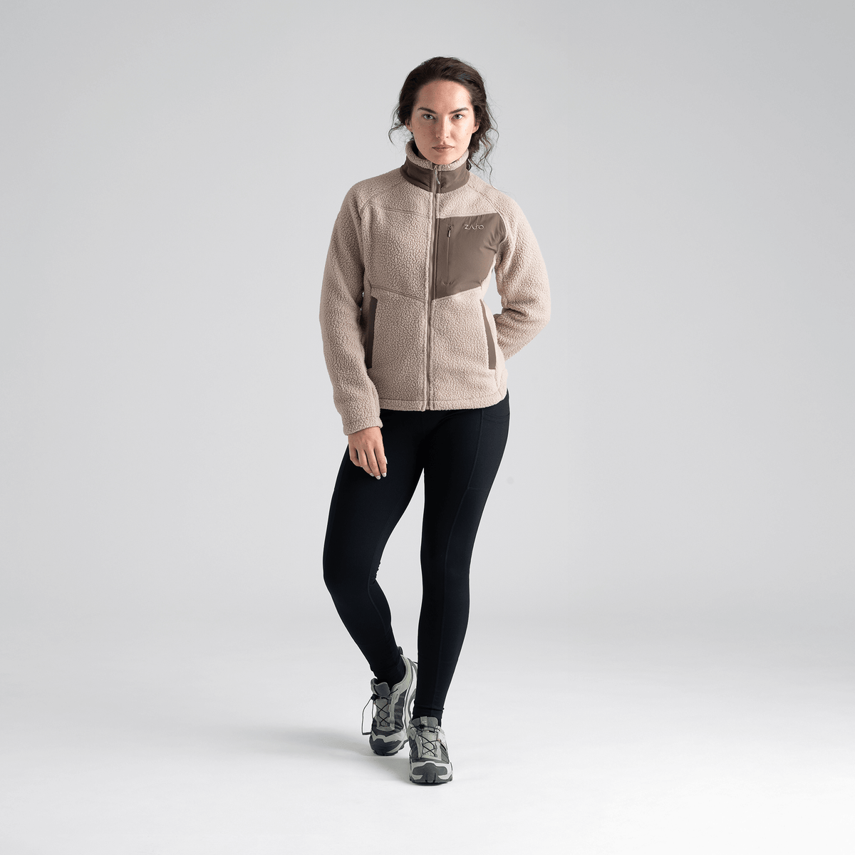 Palpo geacă din fleece Pile pentru femei