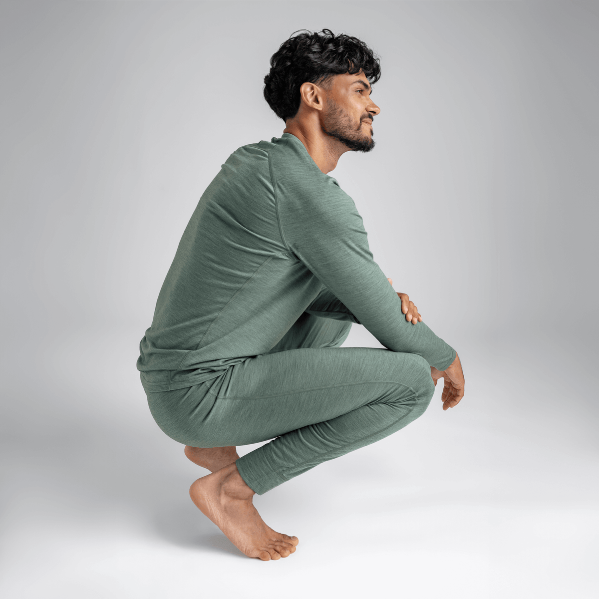 Senti pantaloni lungi din lână merinos pentru bărbați
