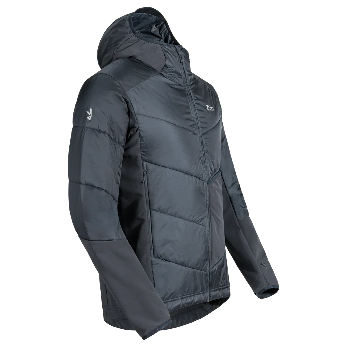 Spiro Men's Insulated Hybrid Jacket — Grey Navy
