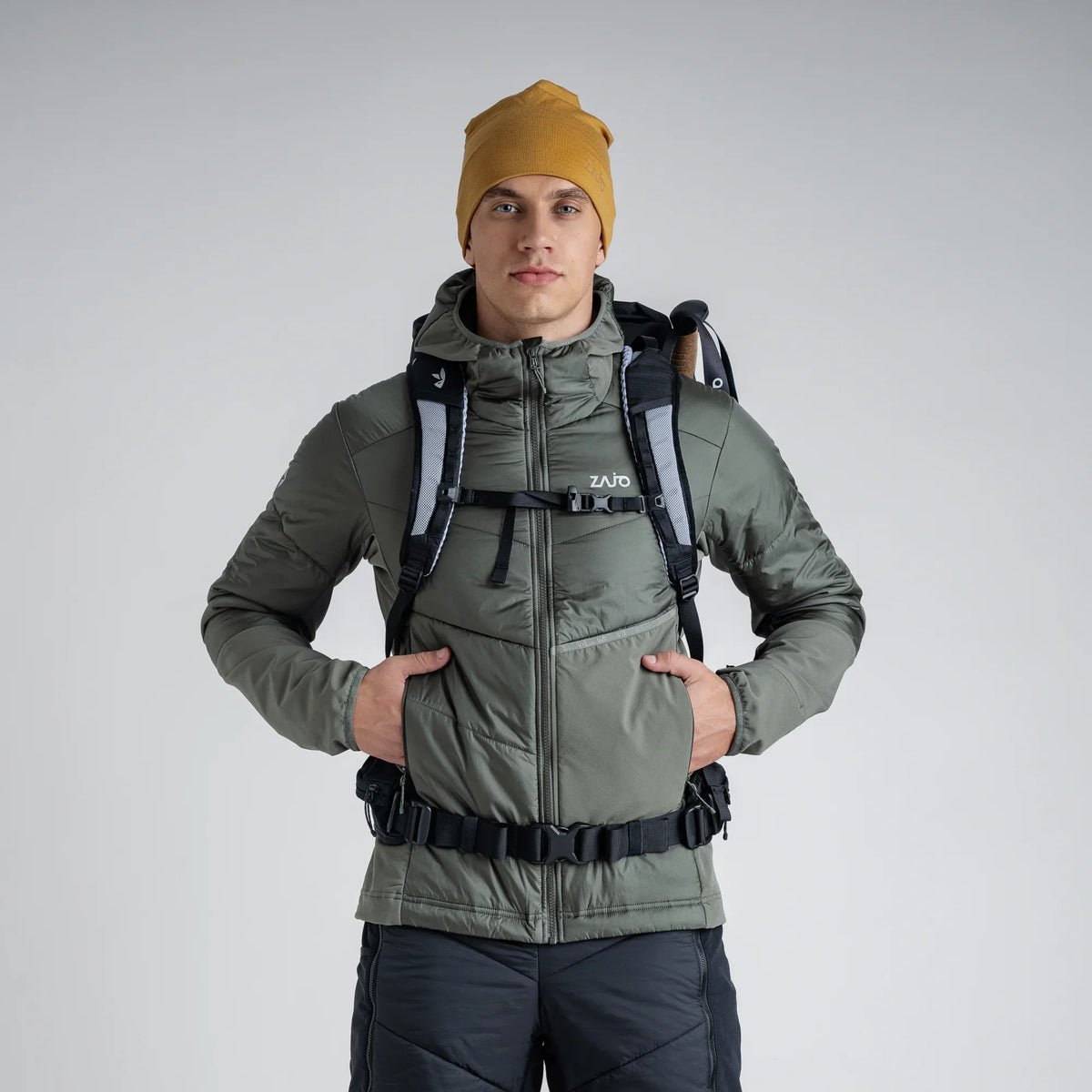 Spiro Men's Insulated Hybrid Jacket — Blue