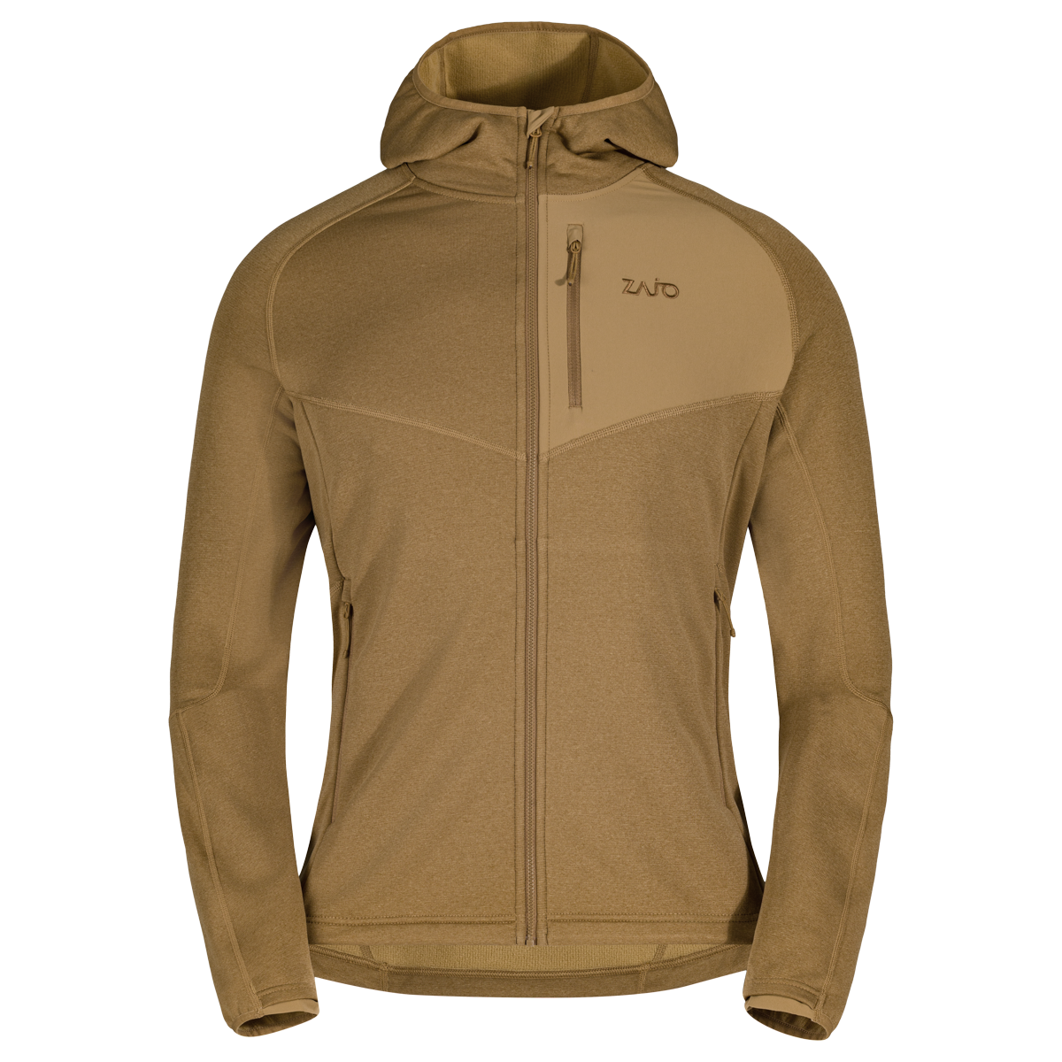 Amiko geacă din fleece cu glugă pentru bărbați, culoare Golden Brown