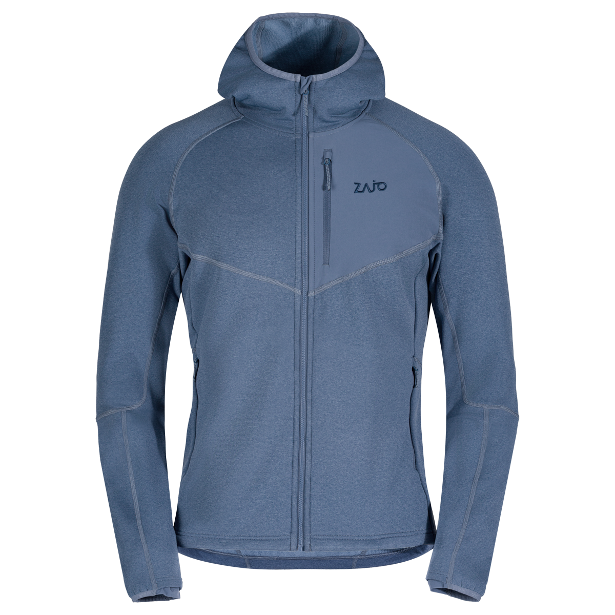 Amiko geacă din fleece cu glugă pentru bărbați, culoare Harbor Blue