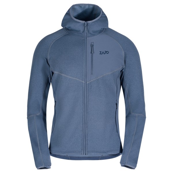 Amiko geacă din fleece cu glugă pentru bărbați, culoare Harbor Blue
