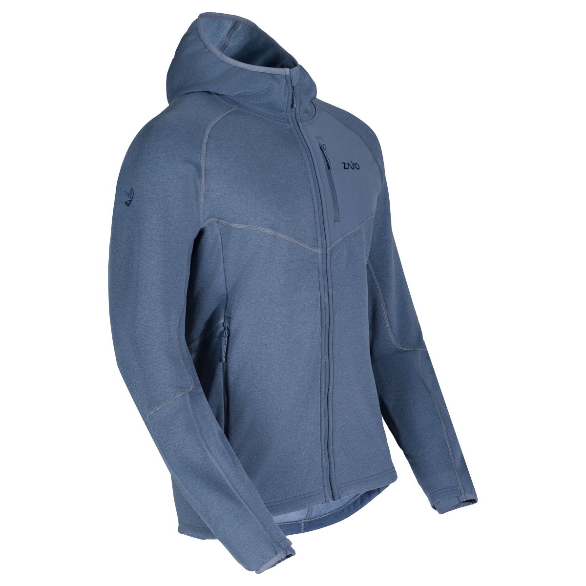 Amiko geacă din fleece cu glugă pentru bărbați, culoare Harbor Blue
