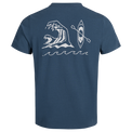 Arbo tricou din bumbac organic pentru bărbați, culoare Navy Water