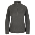 Auro bluză din fleece cu fermoar pentru femei, culoare Black Olive