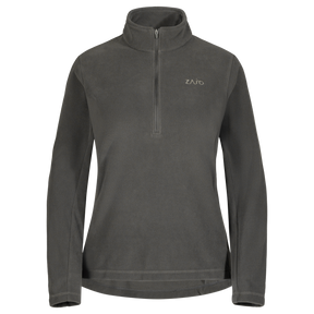 Auro bluză din fleece cu fermoar pentru femei, culoare Black Olive