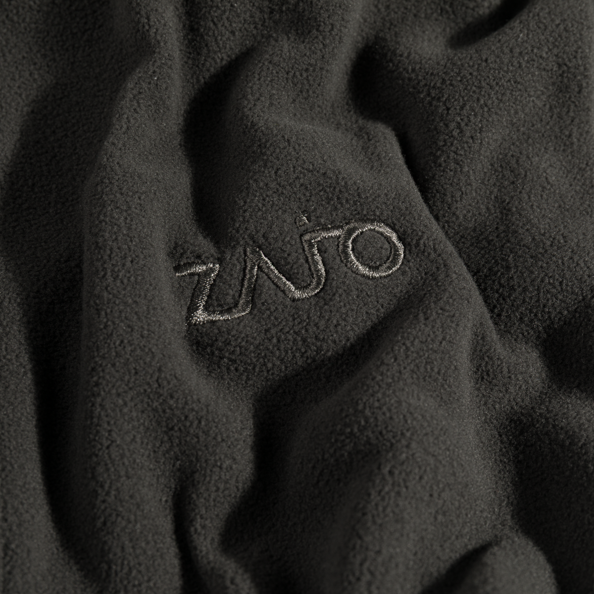 Auro bluză din fleece cu fermoar pentru femei, culoare Black Olive