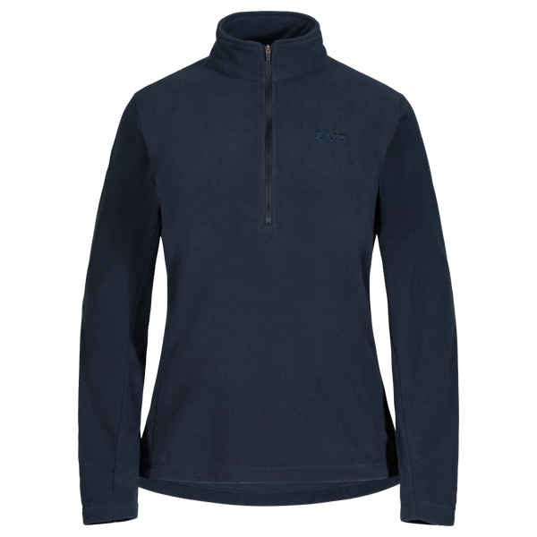 Auro bluză din fleece cu fermoar pentru femei, culoare Dark Navy