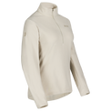 Auro bluză din fleece cu fermoar pentru femei, culoare Light Beige
