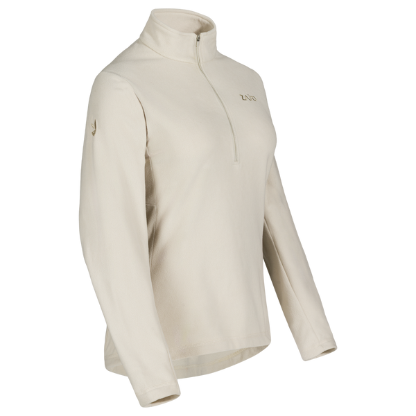 Auro bluză din fleece cu fermoar pentru femei, culoare Light Beige