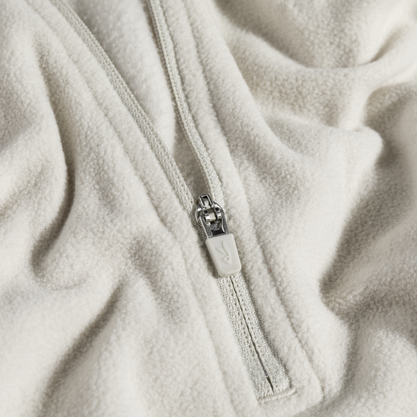 Auro bluză din fleece cu fermoar pentru femei, culoare Light Beige