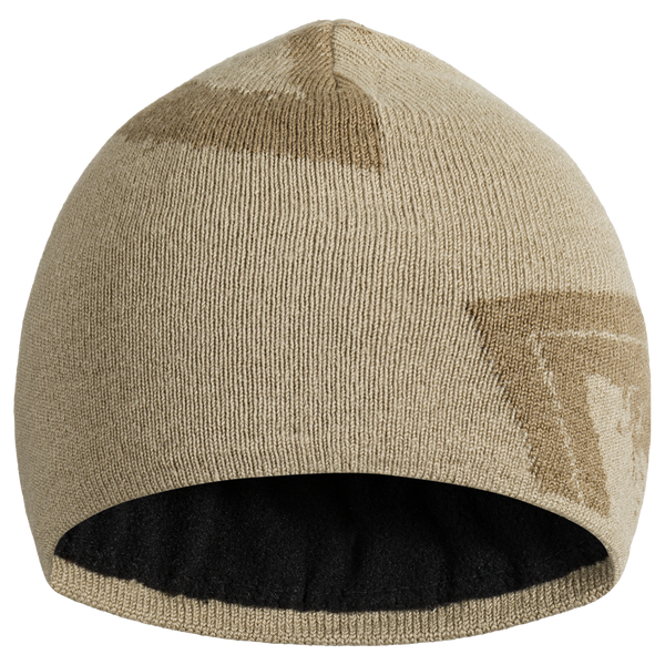 Emblemo căciulă din lână merinos, culoare Beige