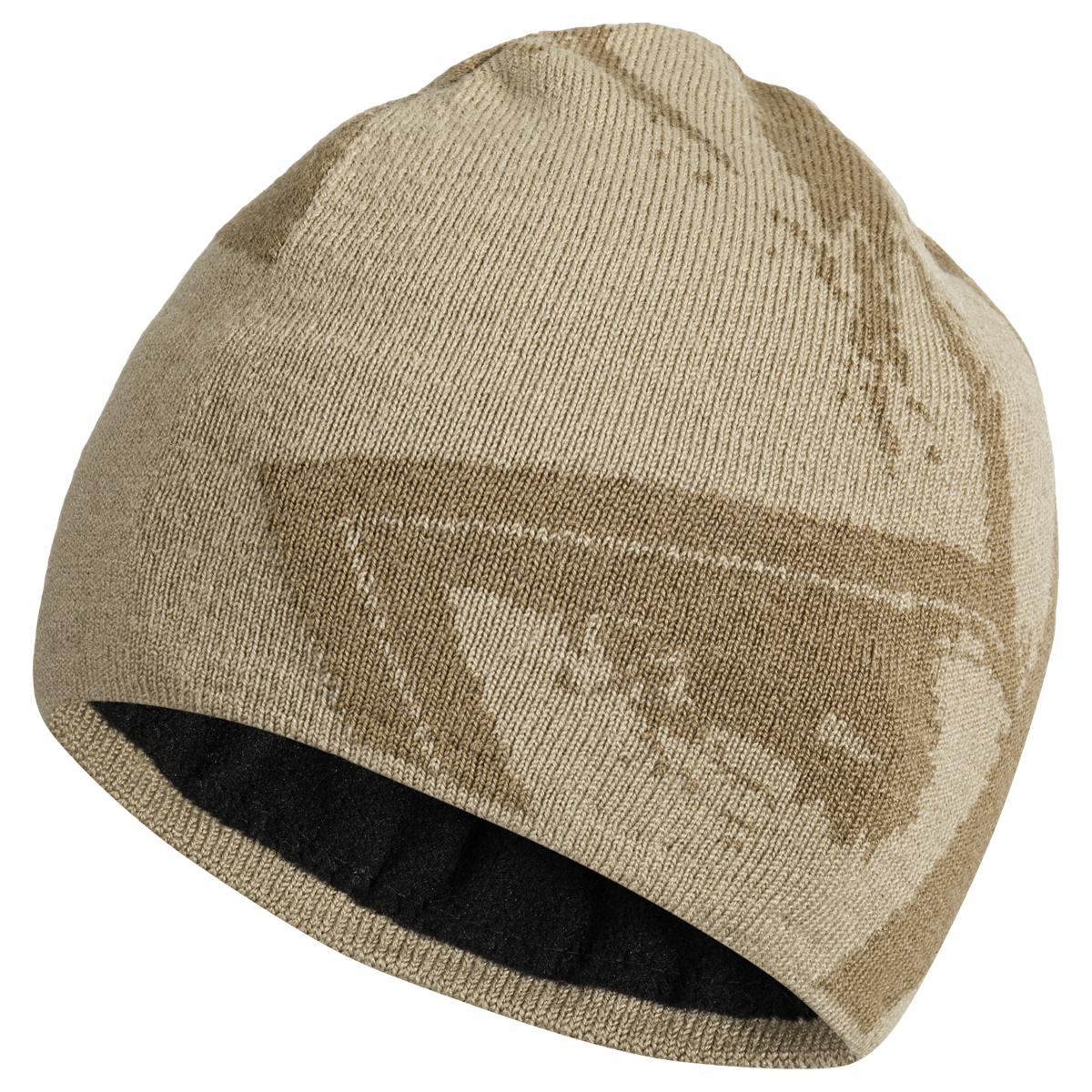 Emblemo căciulă din lână merinos, culoare Beige