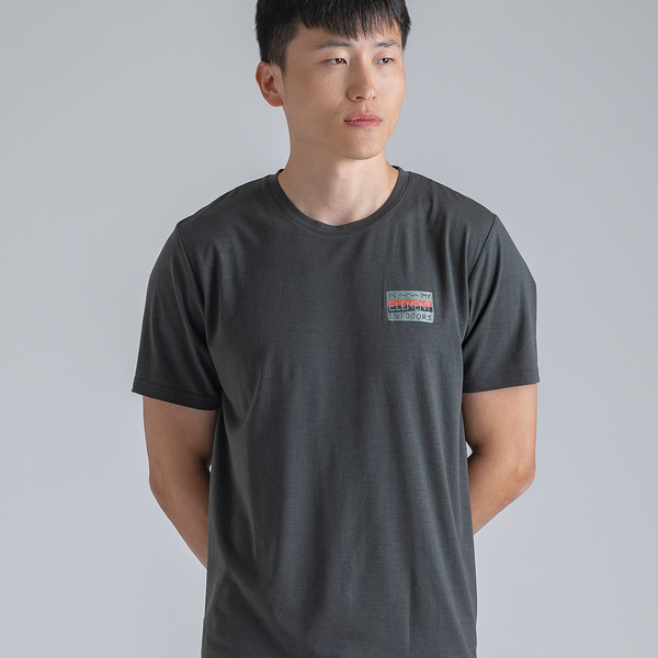 Kora Men's Merino T-shirt — Black Olive