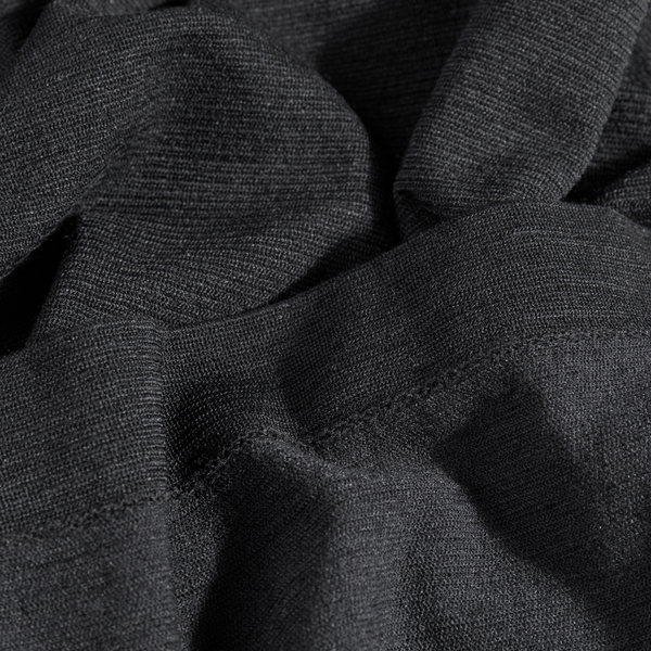 Lerta tricou fără cusături din lână merinos pentru bărbați, culoare Black
