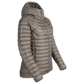 Nubaro geacă izolată cu glugă pentru femei, culoare Taupe Beige
