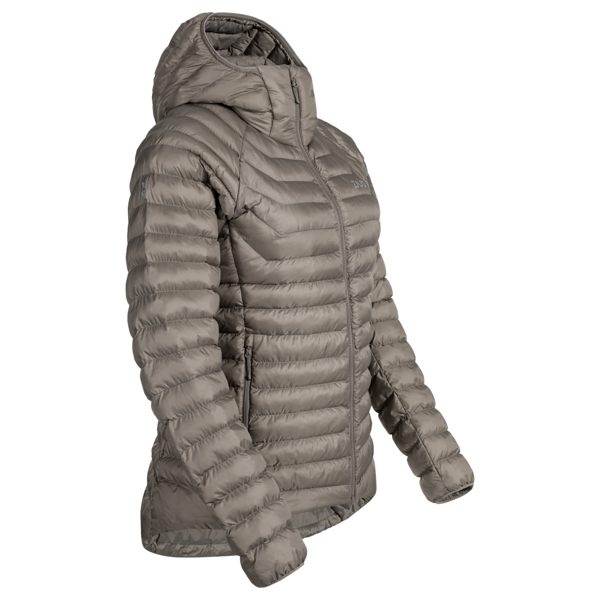 Nubaro geacă izolată cu glugă pentru femei, culoare Taupe Beige