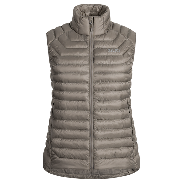 Nubaro vestă izolată pentru femei, culoare Taupe Beige